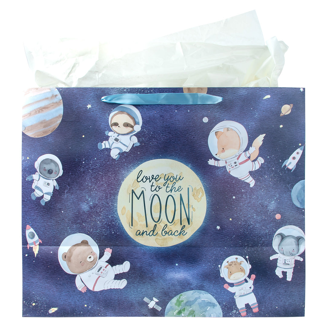 Love You To The Moon And Back Jumbo Gift Bag With Card