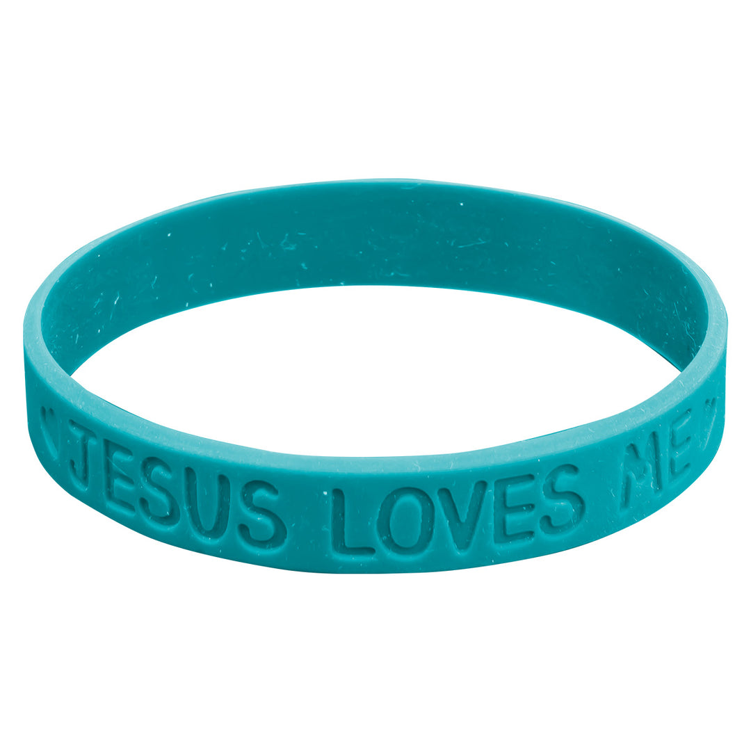 Jesus Loves Me Silicone Wristbands