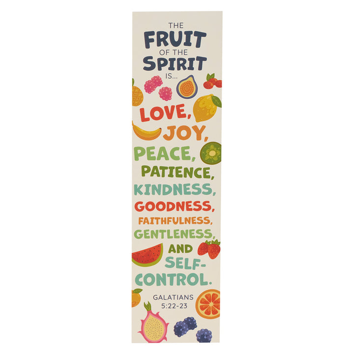 The Fruit Of The Spirit Pack Of 10 Sunday School Bookmark - Galatians 5:22-23