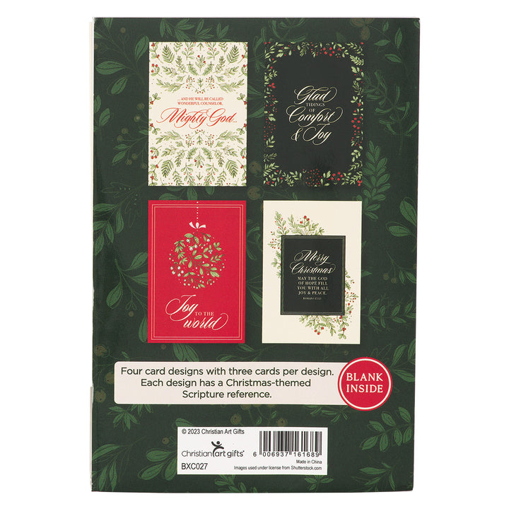 Christmas Greeting Card Set With Envelopes