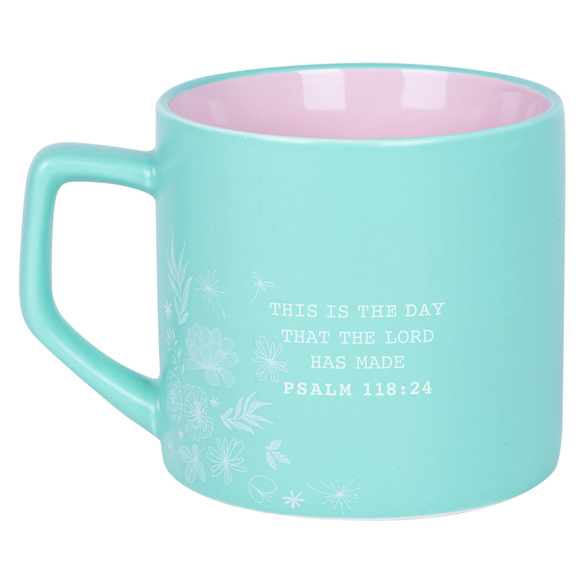 Make Today Count Ceramic Mug With Metal Badge - Psalms 118:24