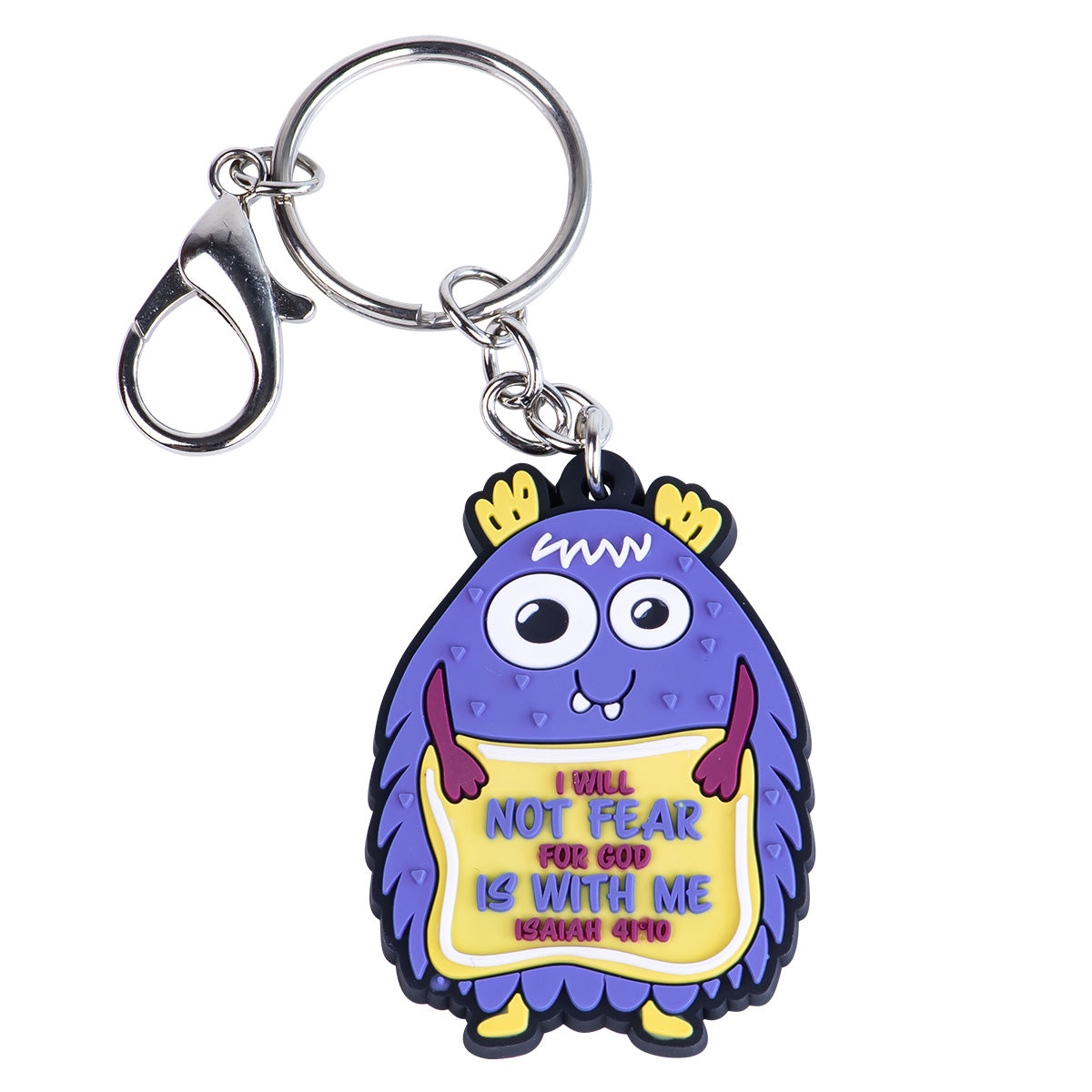 I Will Not Fear For God Is With Me Key Ring - Isaiah 41:10