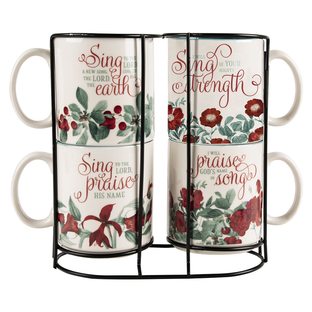 Sing To The Lord Ceramic Mug Set Of 4