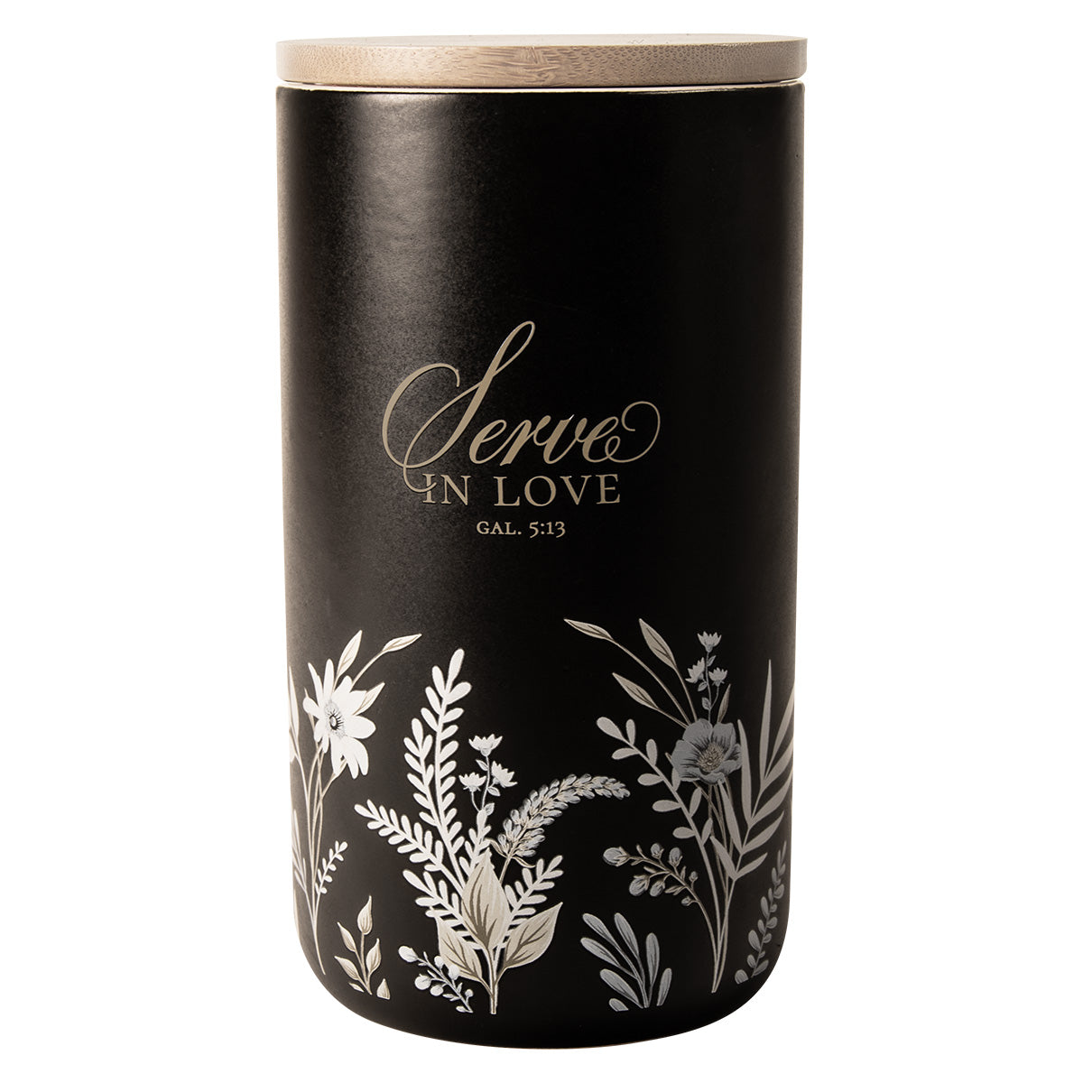 Serve In Love Ceramic Jar - Galatians 5:13