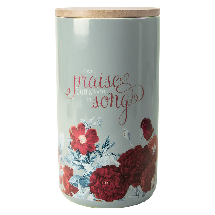 I Will Praise God's Name In Song Ceramic Jar - Psalms 69:30
