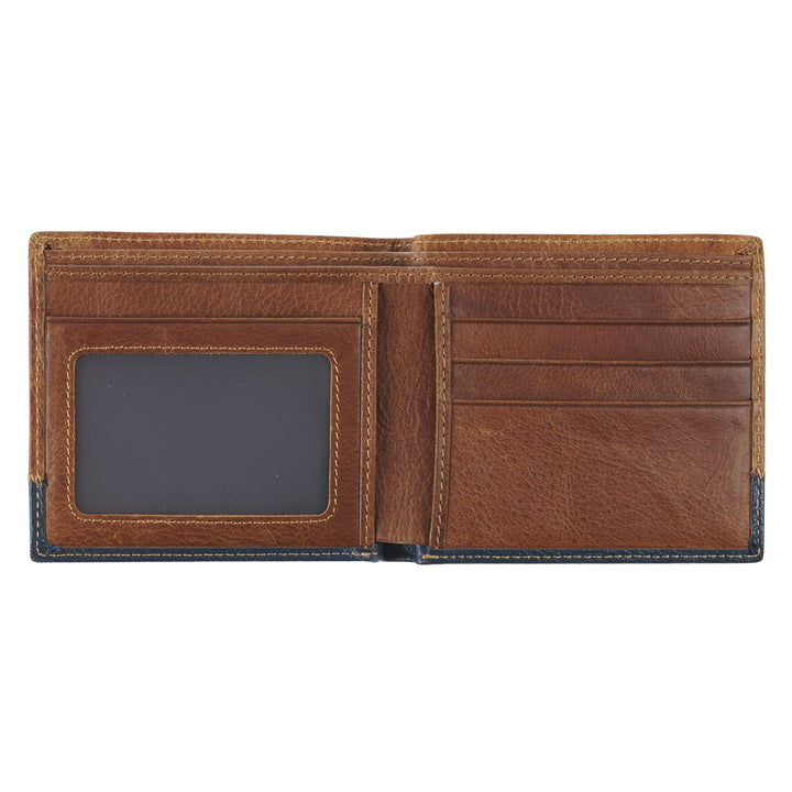 Be Strong And Courageous Geniune Leather Wallet - Joshua 1:9