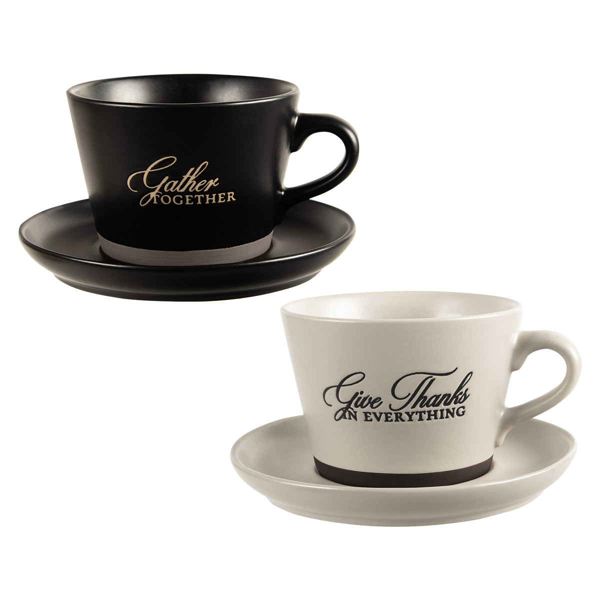 Gather Together Two Piece Ceramic Mug & Saucer Set