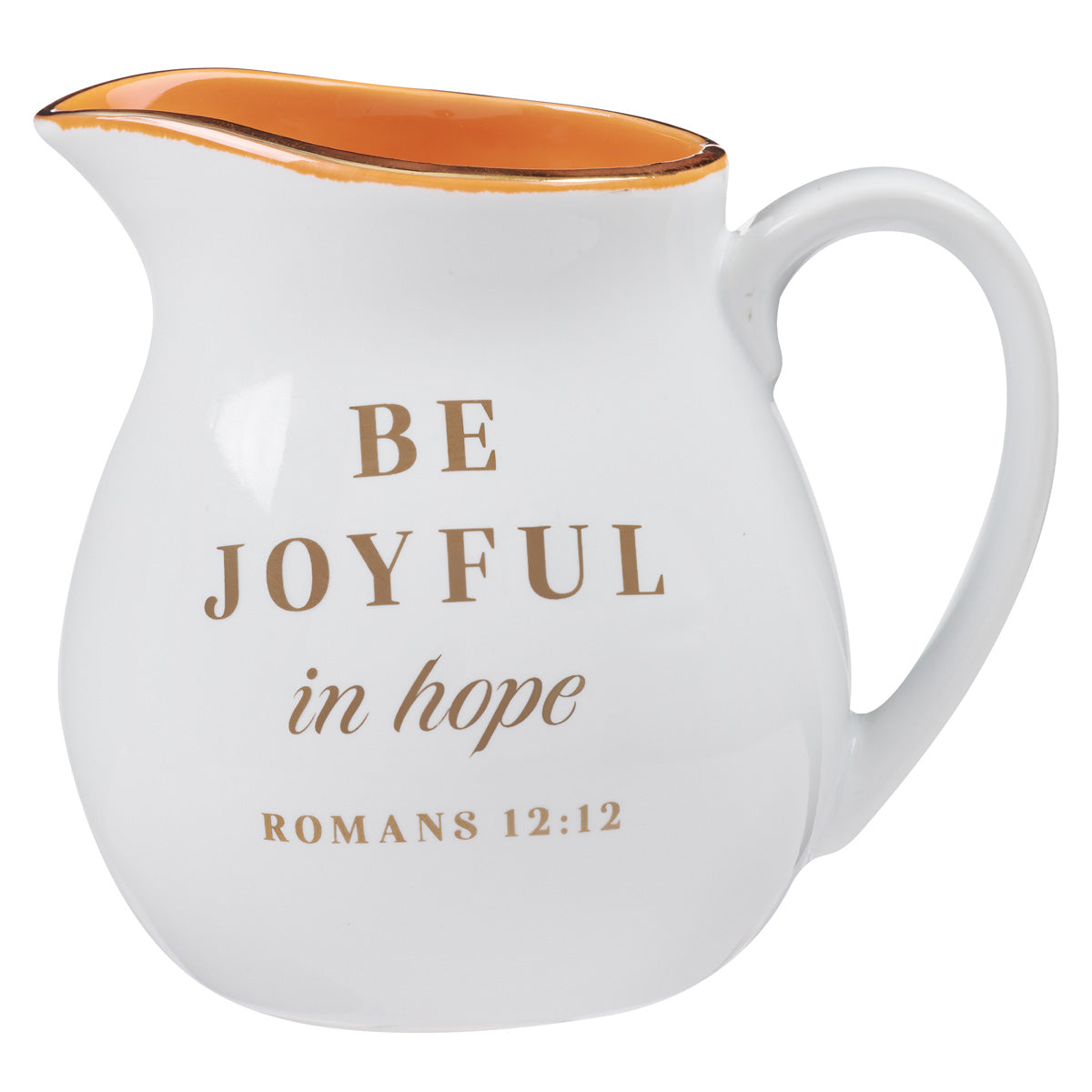Be Joyful In Hope Ceramic Milk Jug