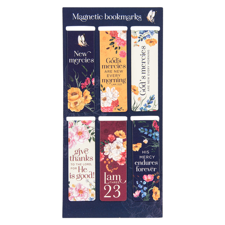 New Mercies Six Piece Magnetic Bookmark Set