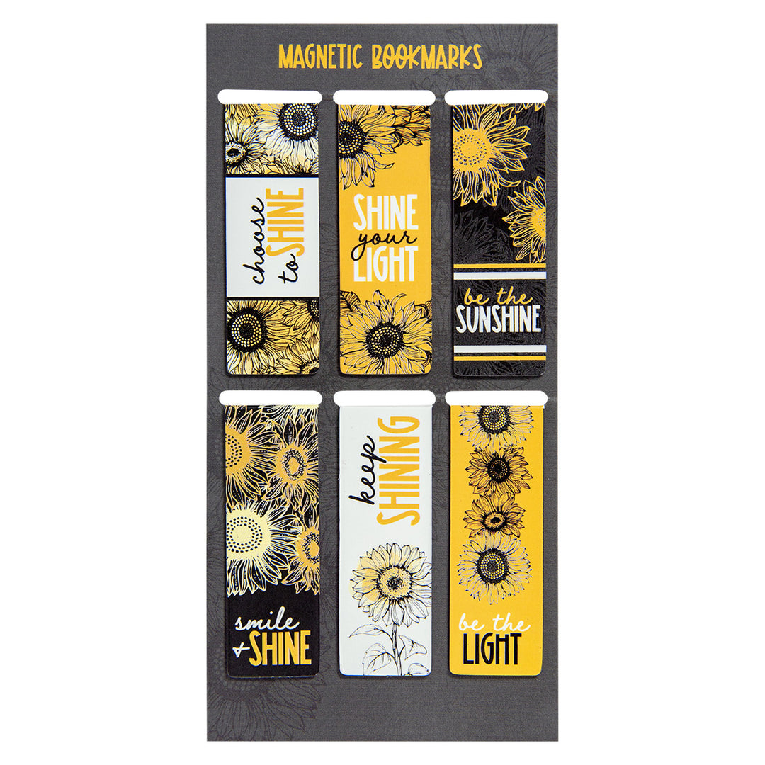 Sunshine Collection Six Piece Magnetic Bookmark Set