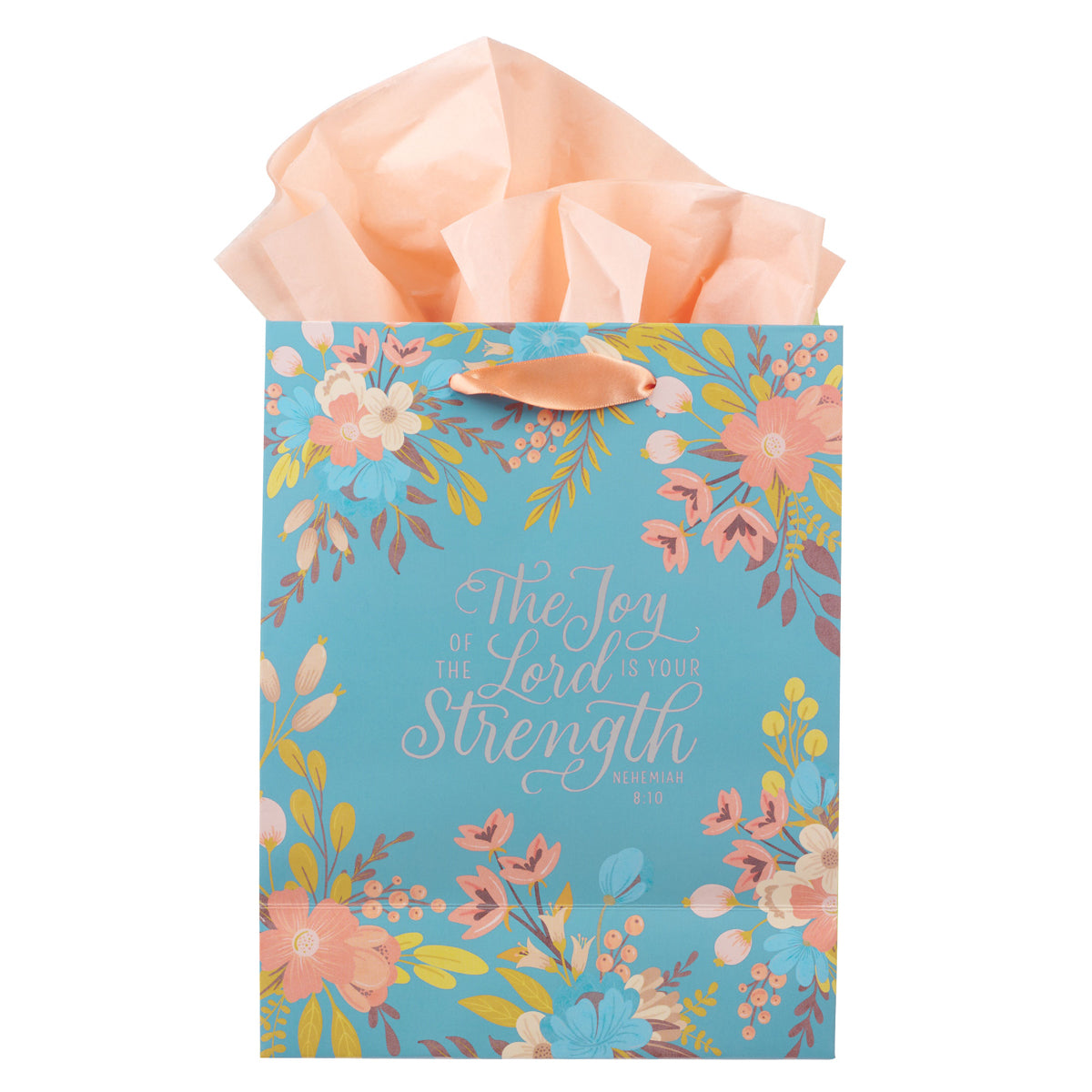The Joy of the Lord Is Your Strength Medium Gift Bag with Gift Tag