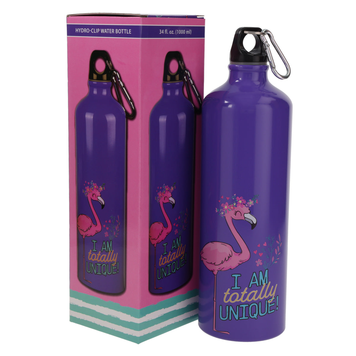 I Am Totally Unique Aluminium Water Bottle with Carabiner