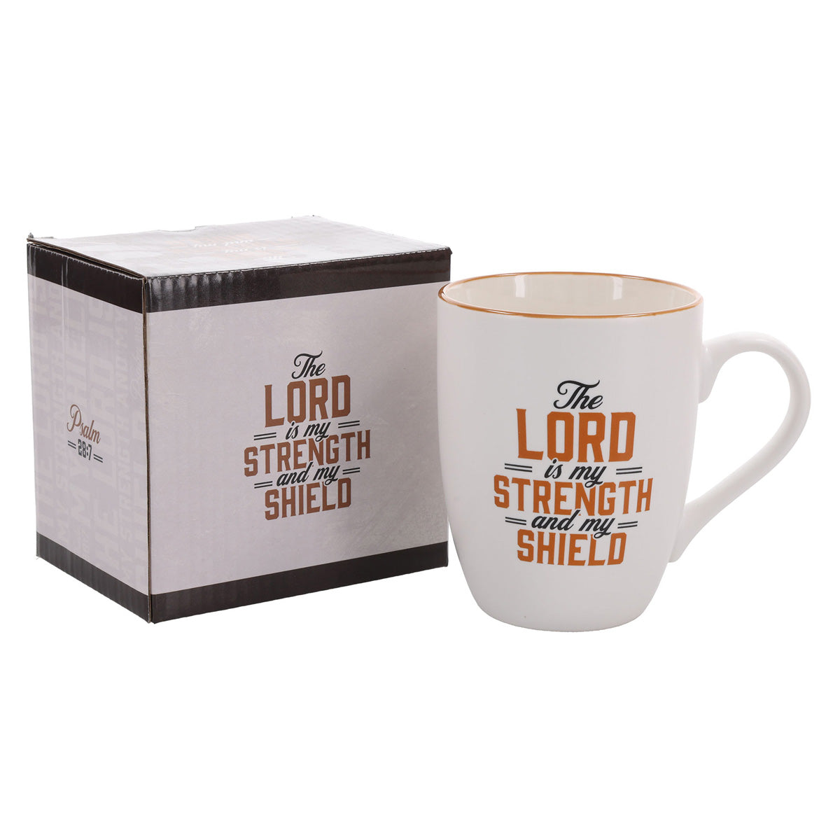 The Lord Is My Strength and My Shield Ceramic Mug