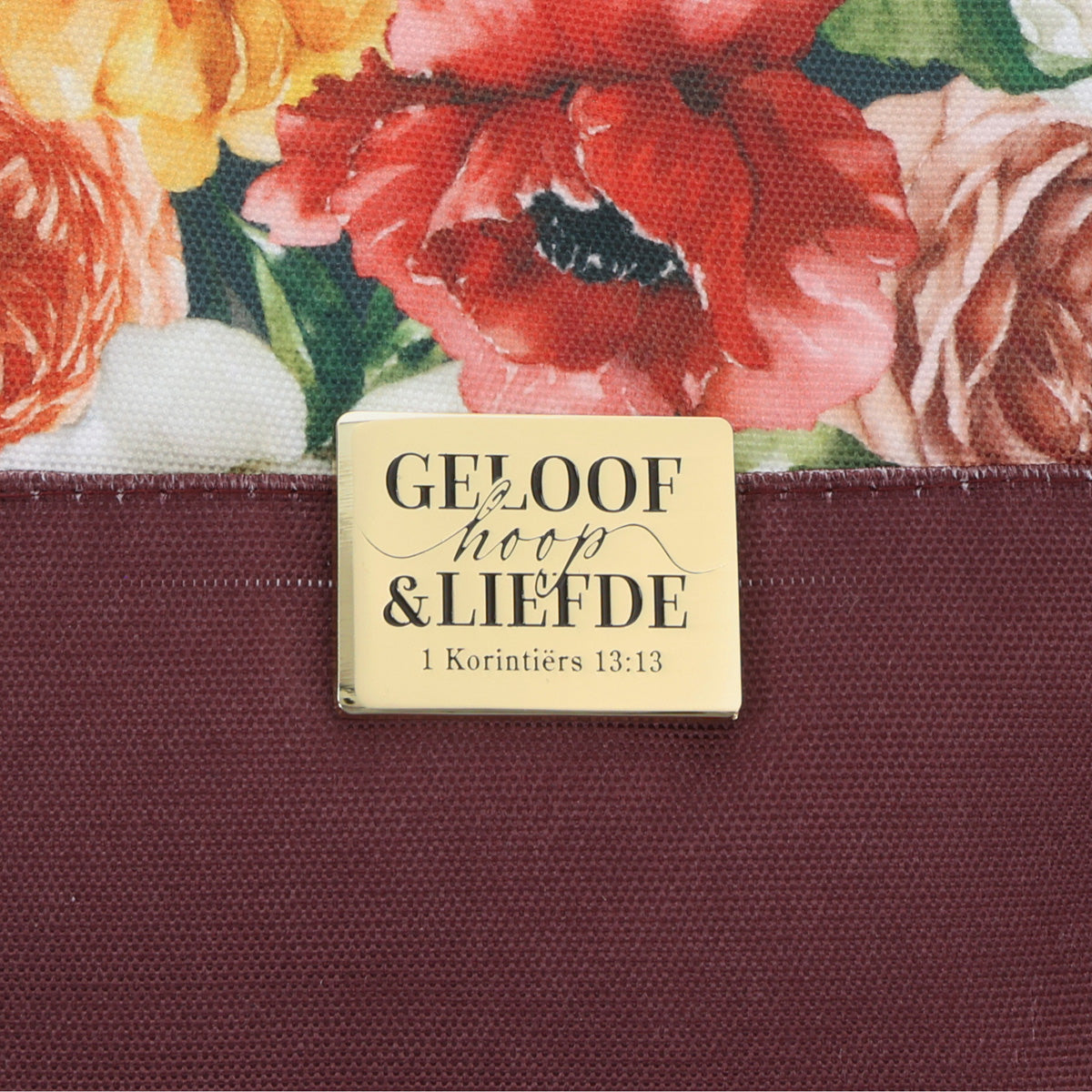 Geloof Hoop en Liefde Afrikaans Canvas Tote Bag