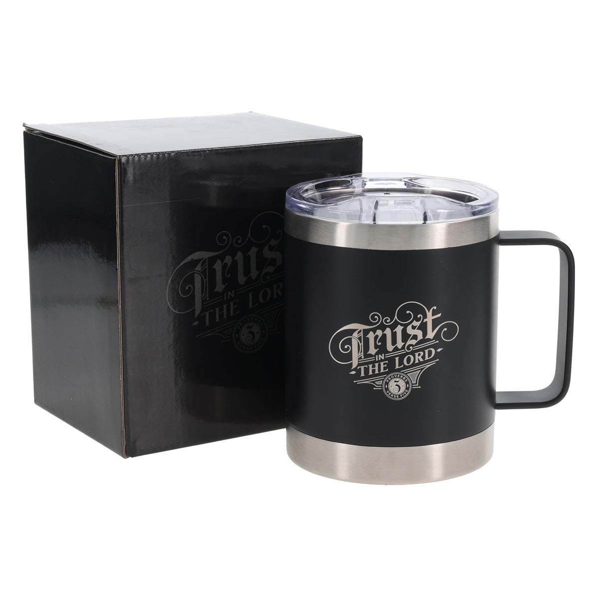 Trust in the Lord Stainless Steel Camp Style Mug
