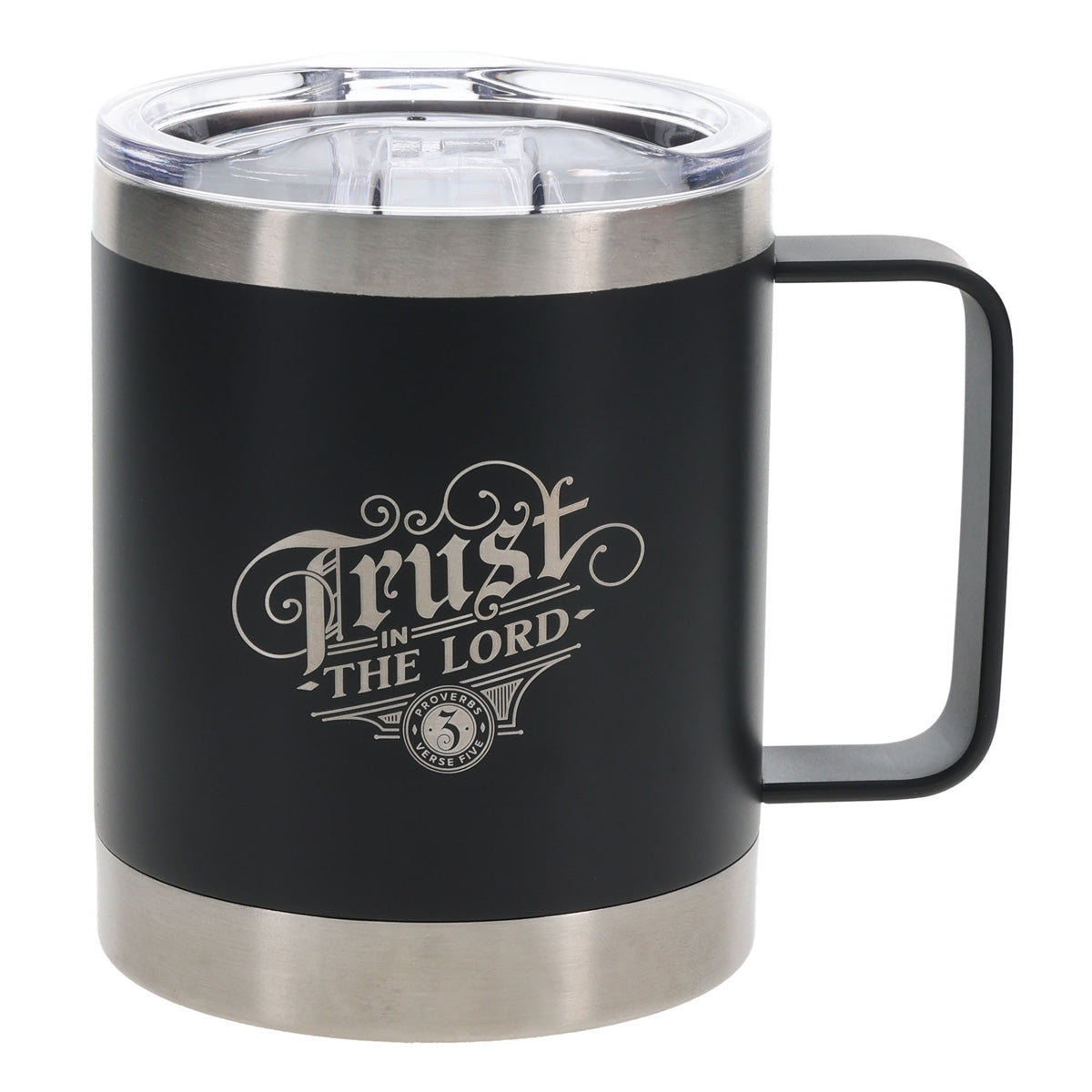 Trust in the Lord Stainless Steel Camp Style Mug