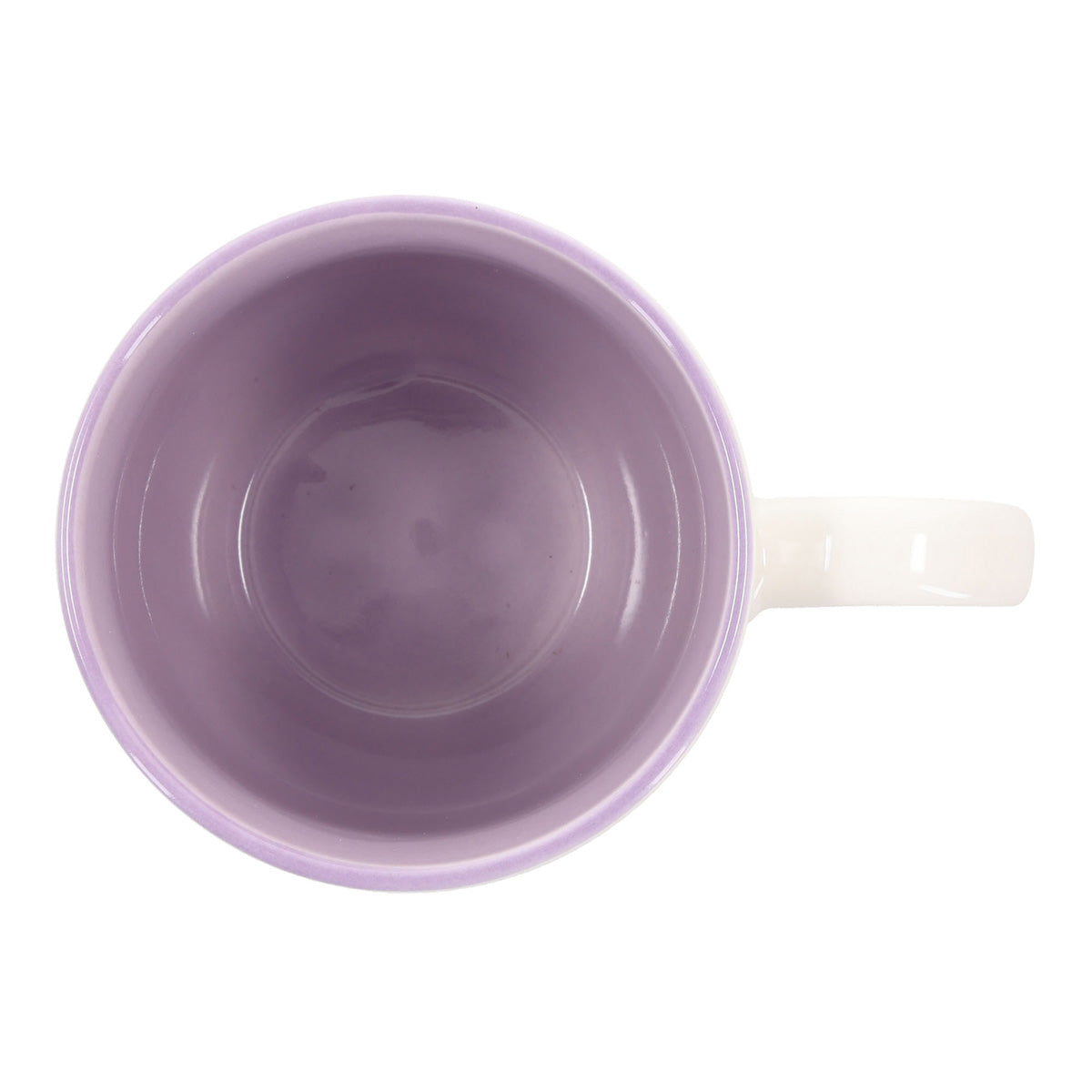 Be Strong and Take Heart, All You Who Hope in the Lord Ceramic Mug with Lilac Interior