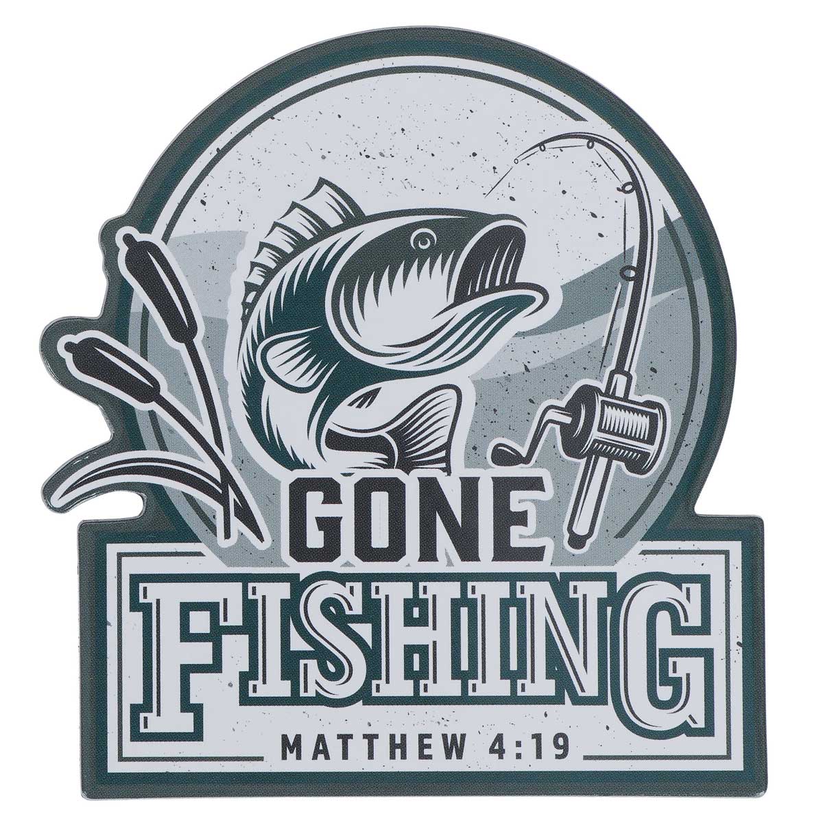 Gone Fishing Magnet with a Message
