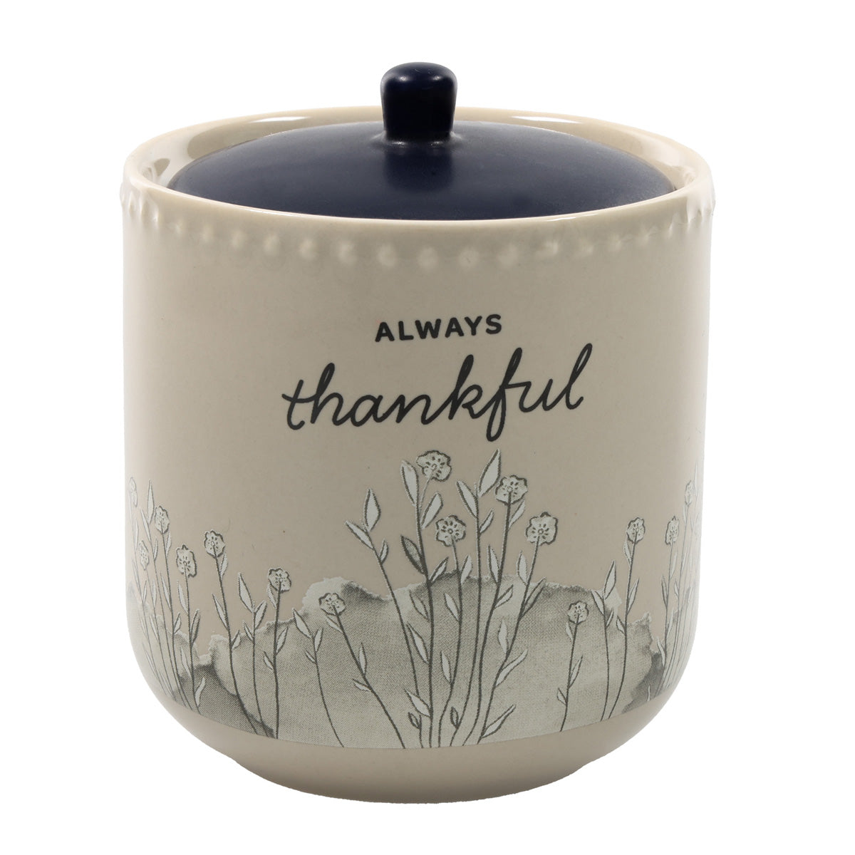 Always Thankful Ceramic Sugar Pot