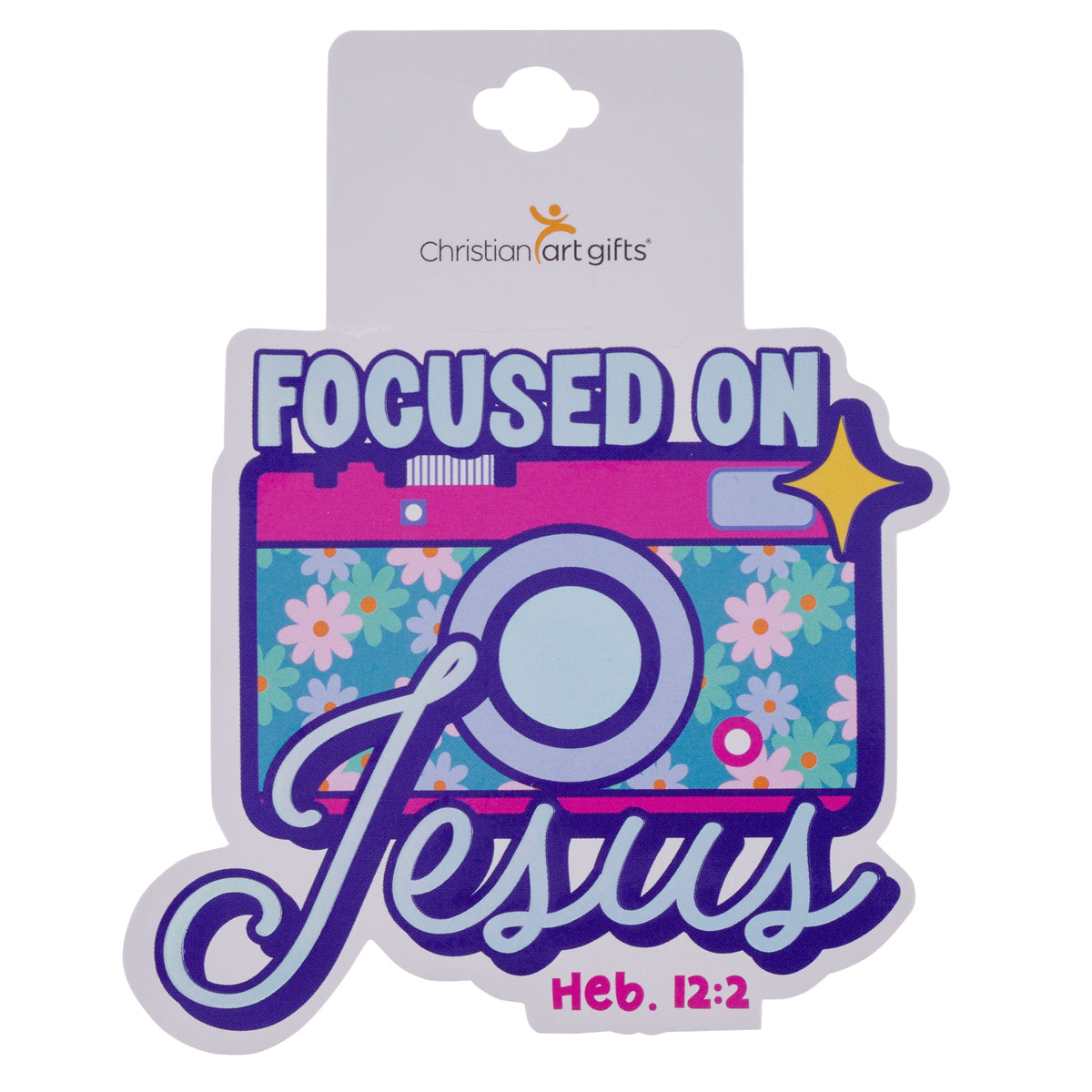 Focused on Jesus Sticker