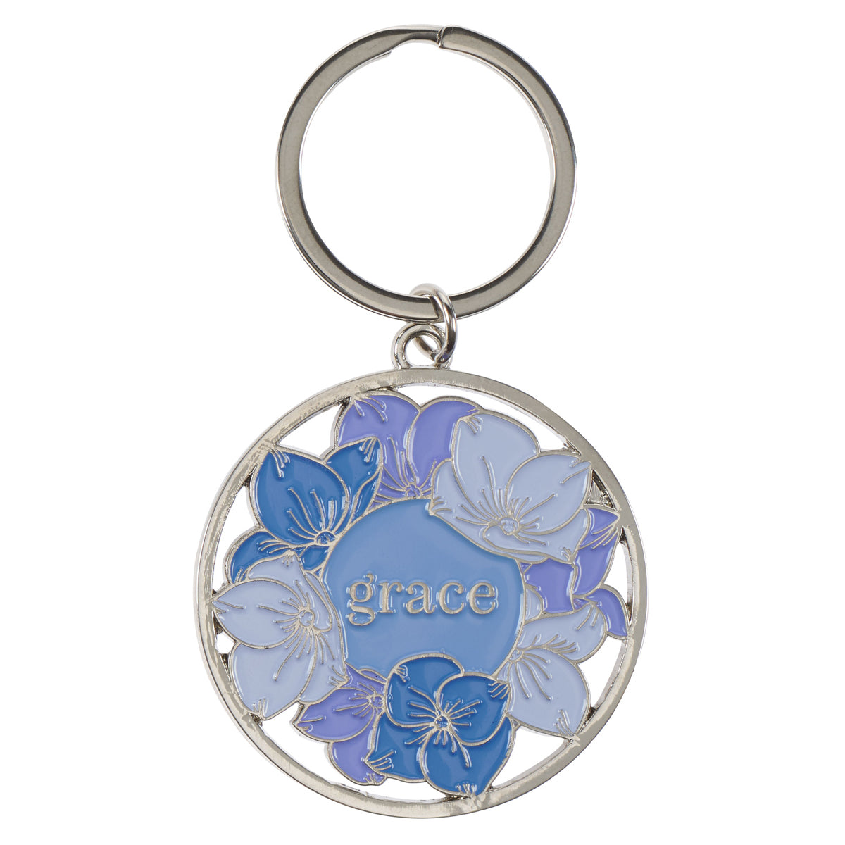 Grace Metal Key Ring in a Tin