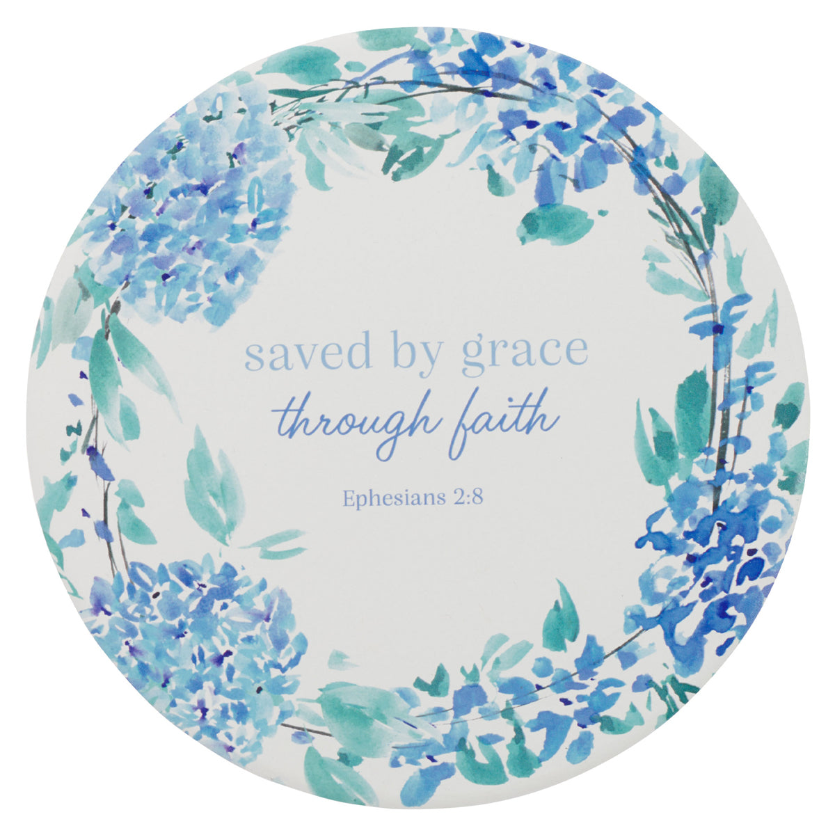 Saved by Grace Through Faith Ceramic Trivet