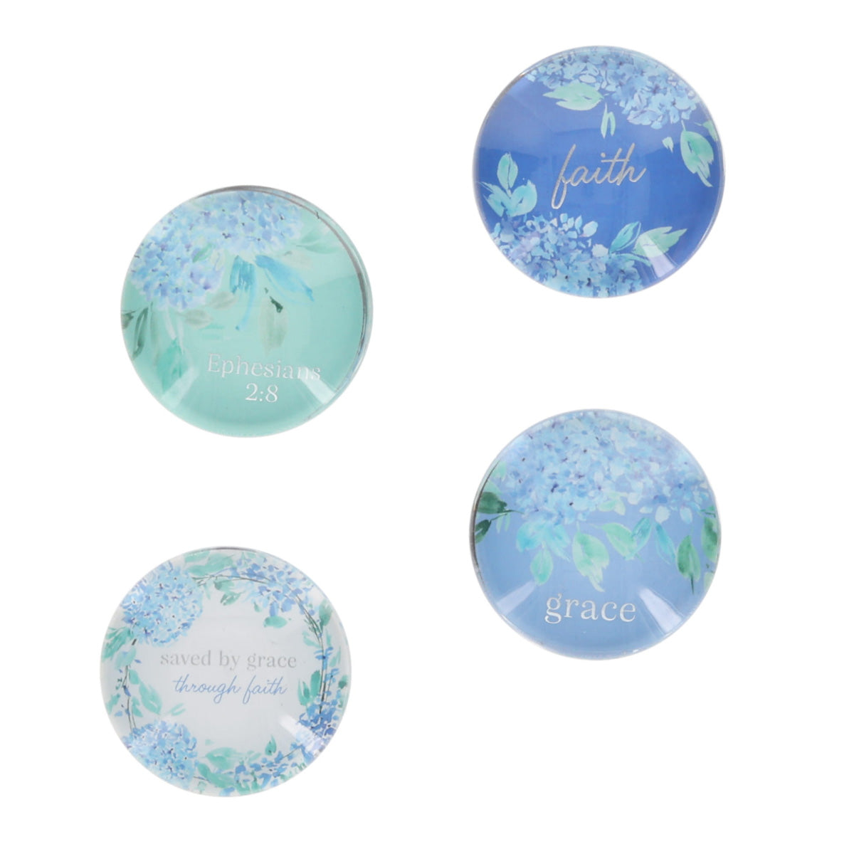 Saved by Grace Four-Piece Glass Magnetic Set