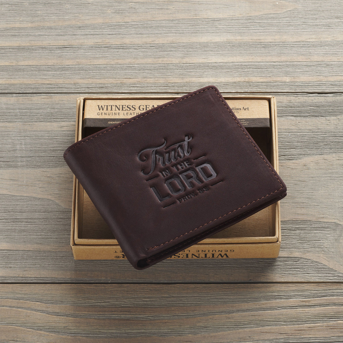 Trust in the Lord Genuine Leather Wallet