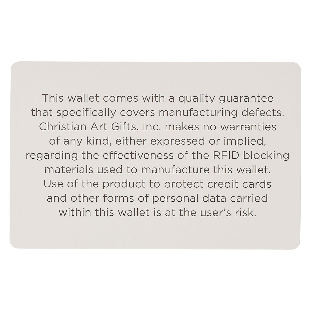 Be Strong and Steadfast Genuine Leather Wallet