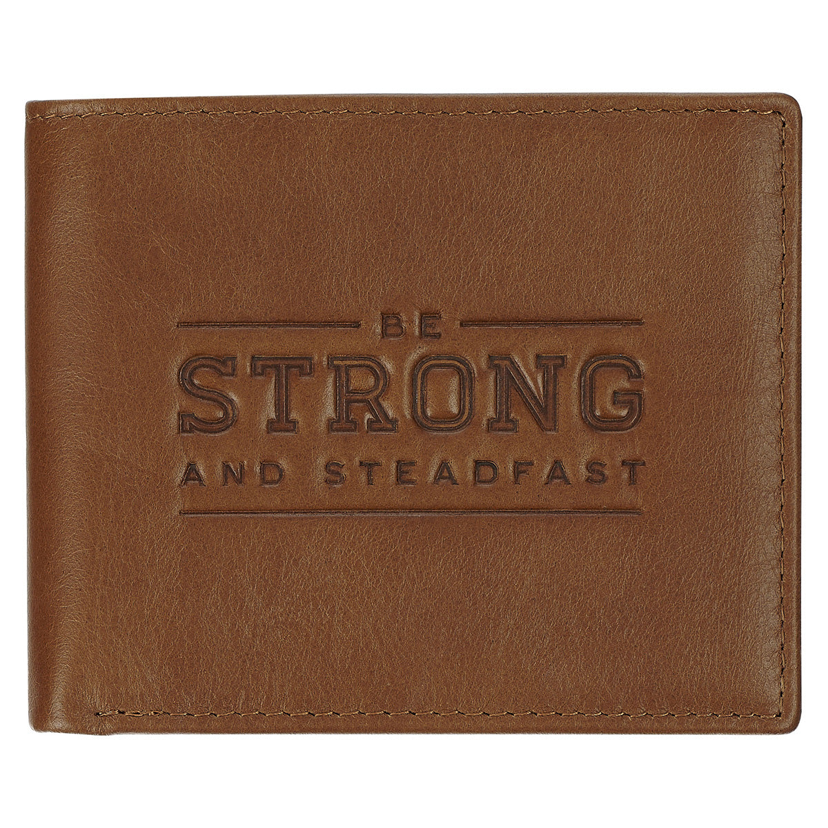 Be Strong and Steadfast Genuine Leather Wallet