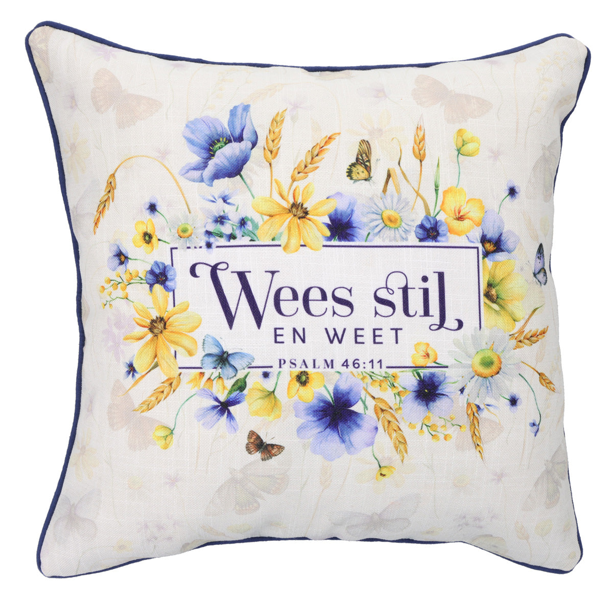 Wees Stil en Weet Afrikaans Two-Piece Square Pillow Case Set