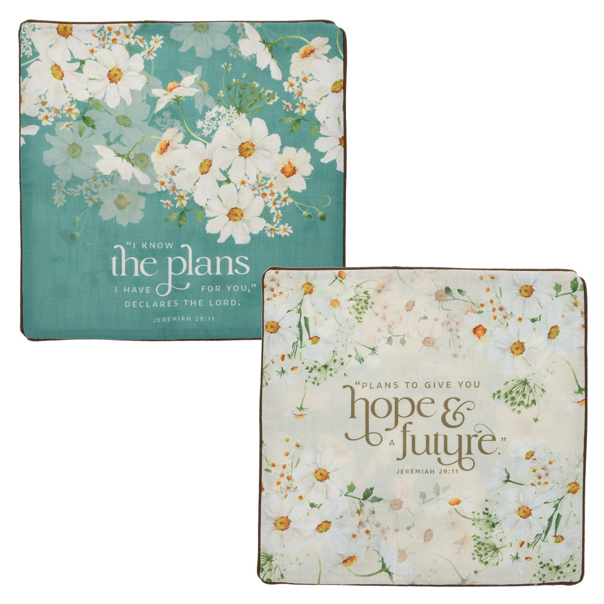 Hope and a Future Two-Piece Square Pillow Case Set