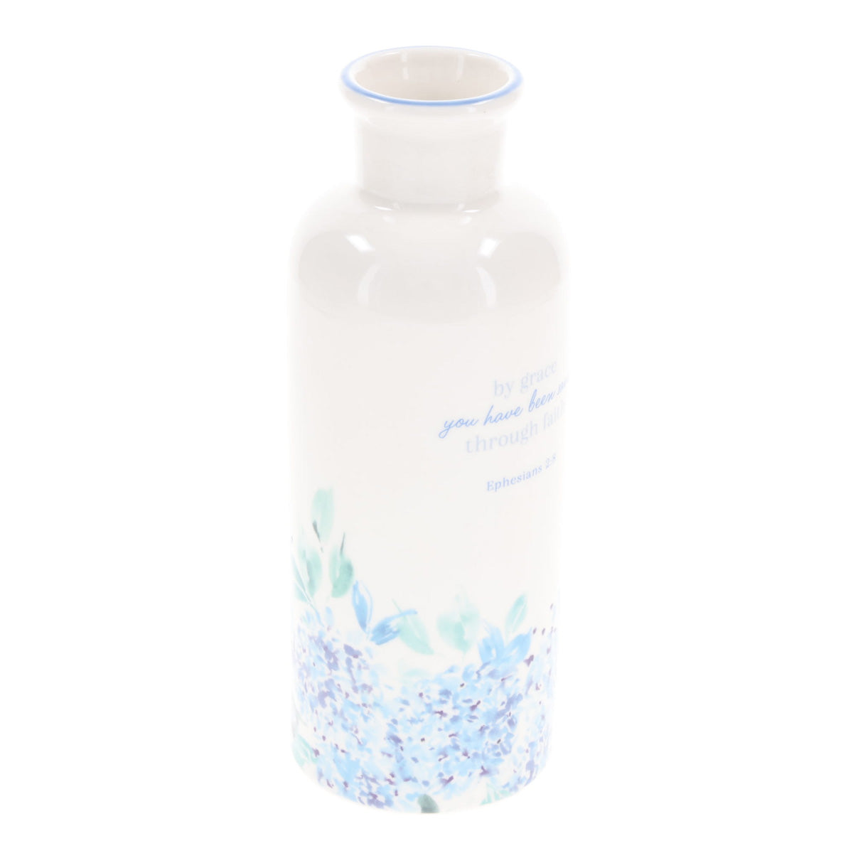 By Grace You Have Been Saved Through Faith Ceramic Flower Vase