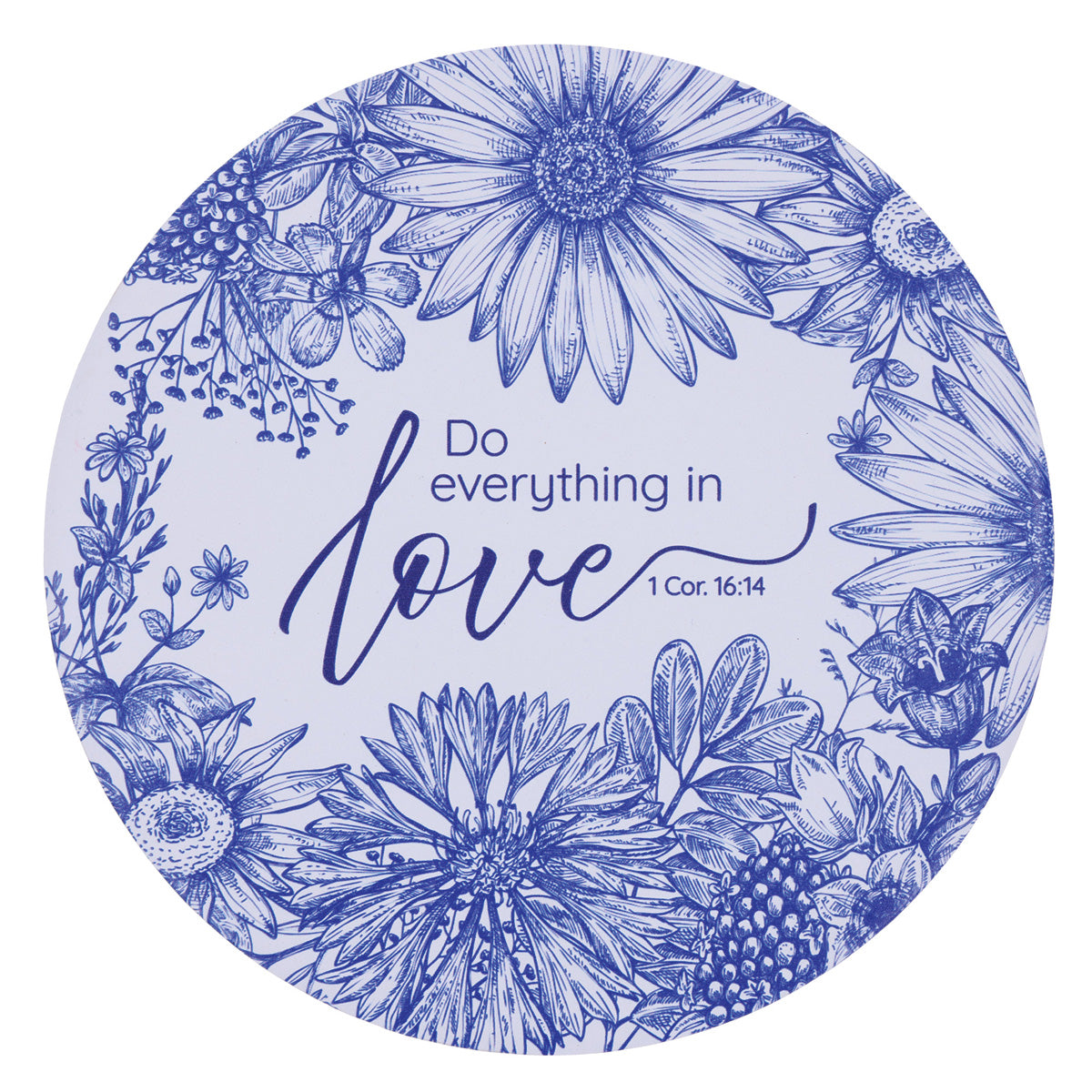 Do Everything in Love Ceramic Trivet