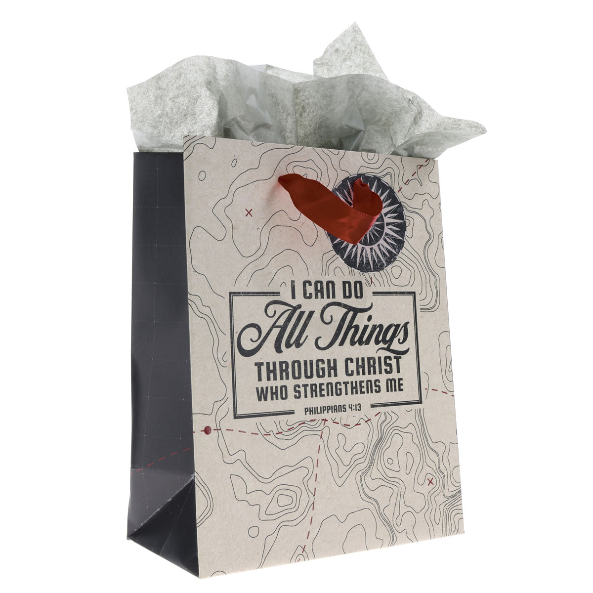 I Can Do All Things Through Christ Who Strengthens Me Medium Gift Bag with Gift Tag