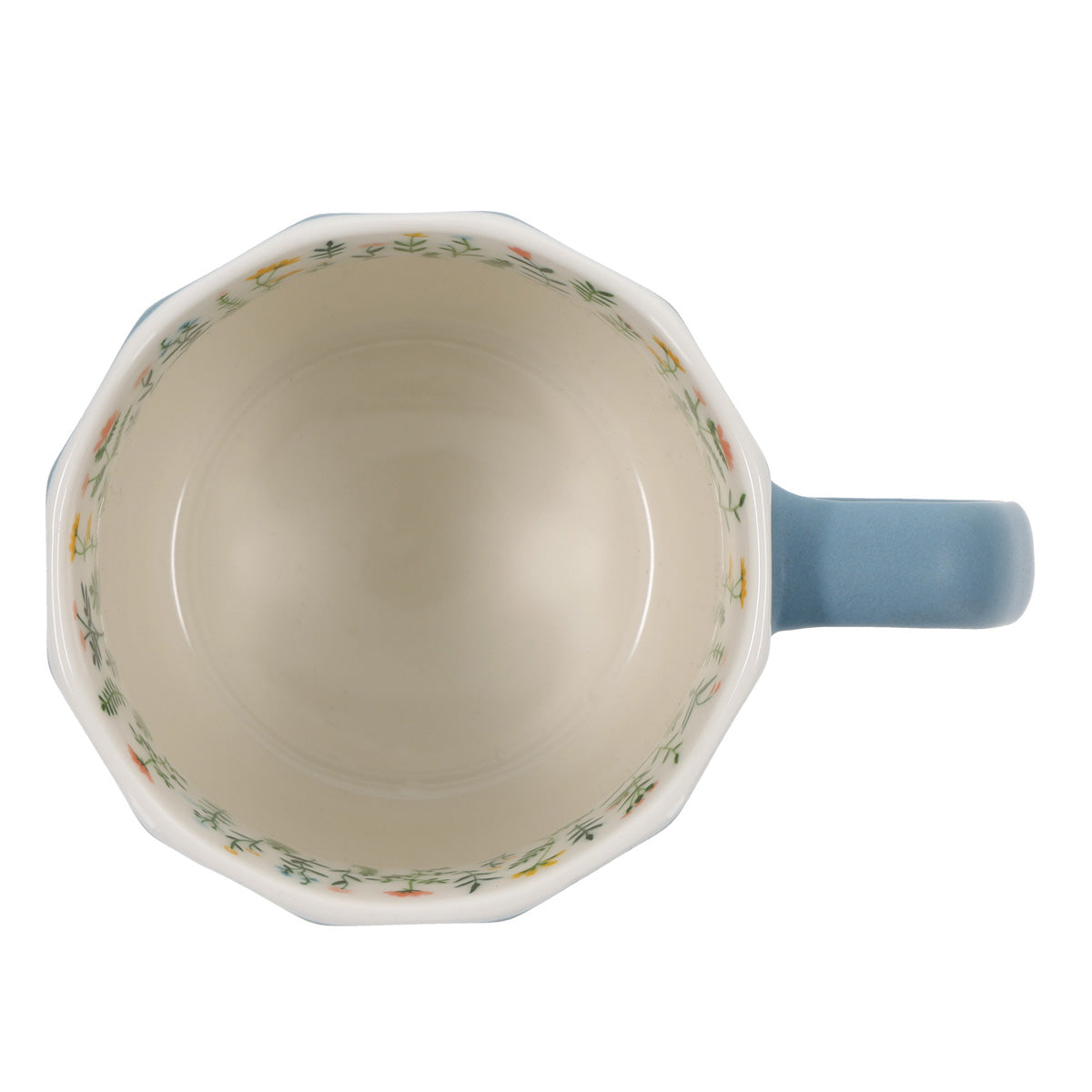 Morning Motivation Blue Ceramic Mug