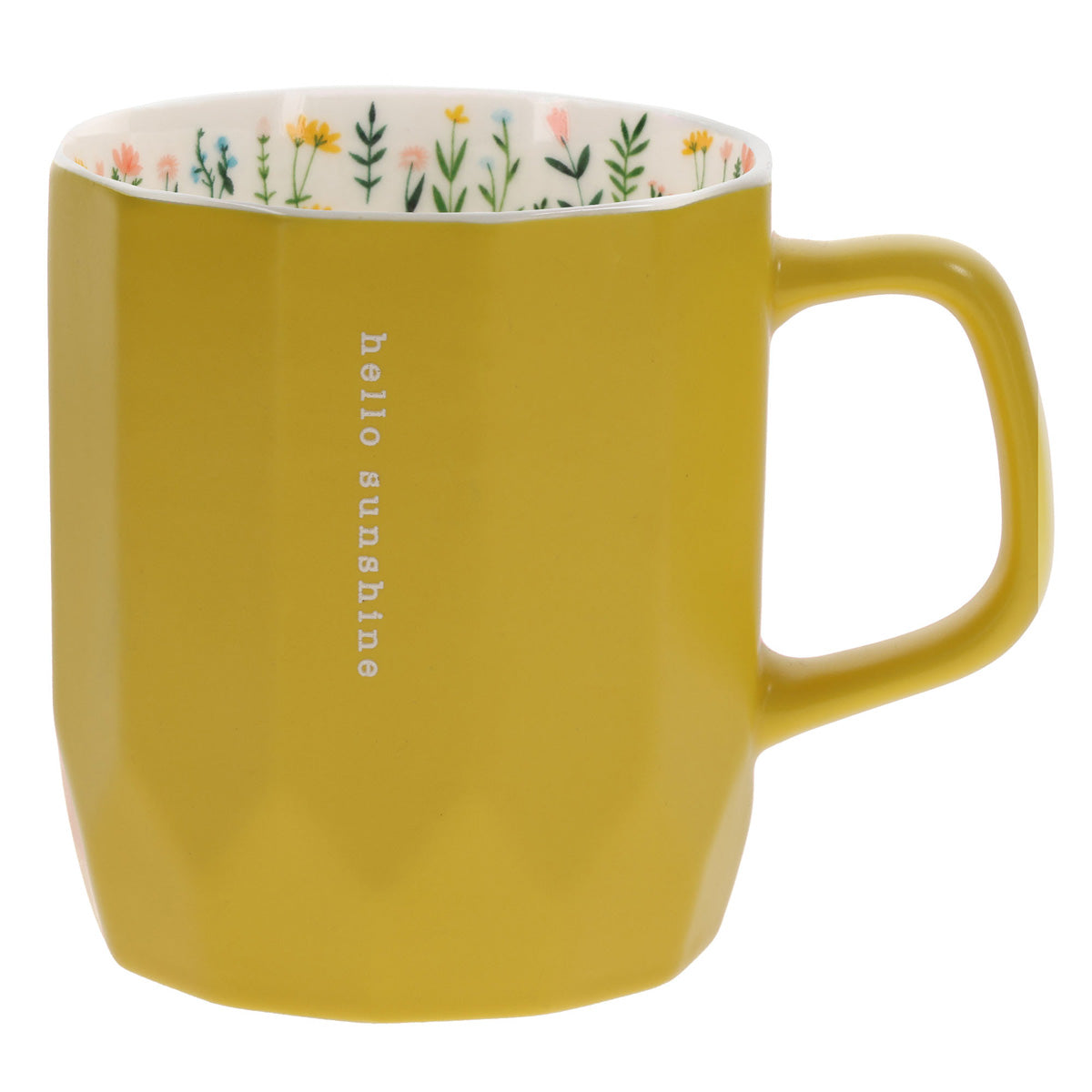 Hello Sunshine Yellow Ceramic Mug