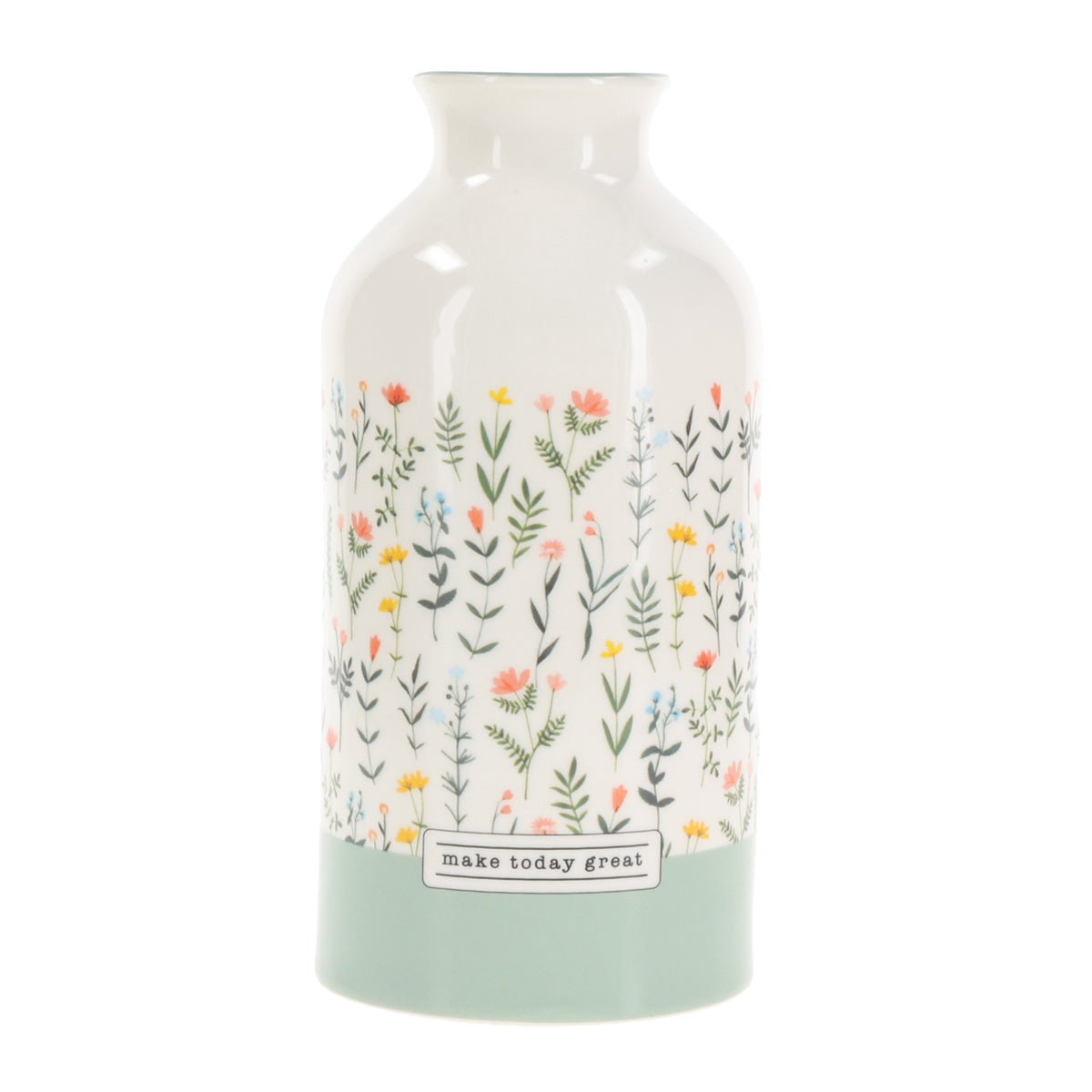 Make Today Great Ceramic Flower Vase