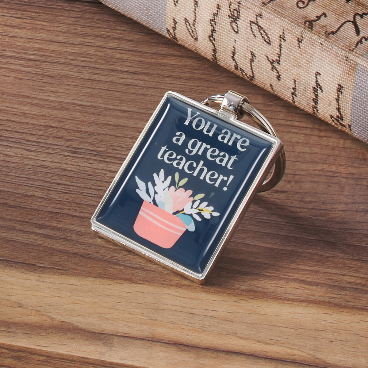 You Are a Great Teacher Epoxy Metal Key Ring