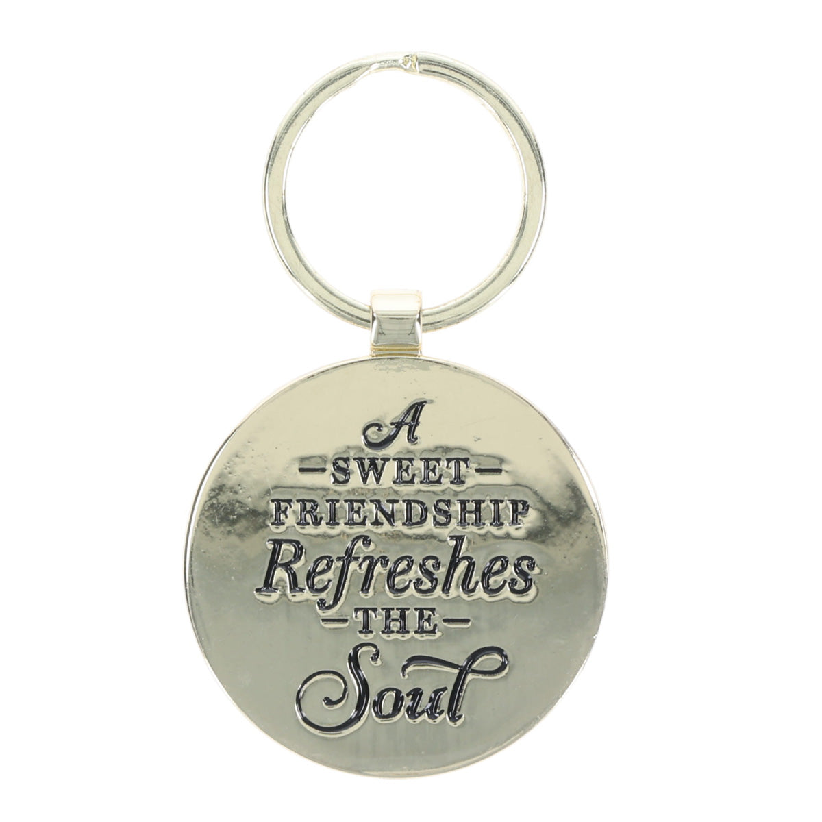 A Sweet Friendship Refreshes the Soul Epoxy Metal Key Ring