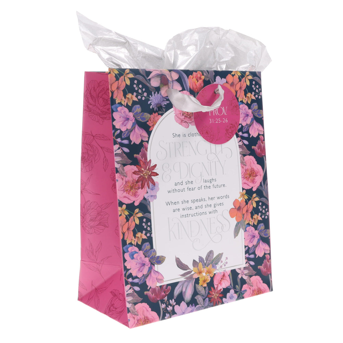 Strength & Dignity Blossom Medium Gift Bag with Gift Tag