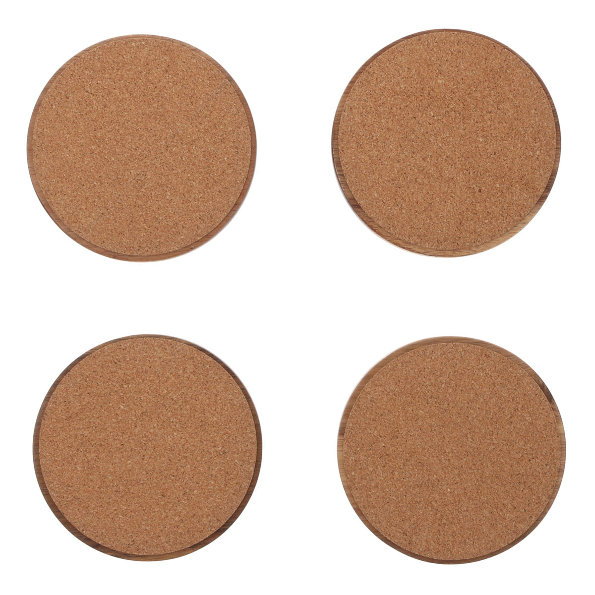 Grateful, Hopeful, Thankful and Joyful Four-Piece Wooden Coaster Set