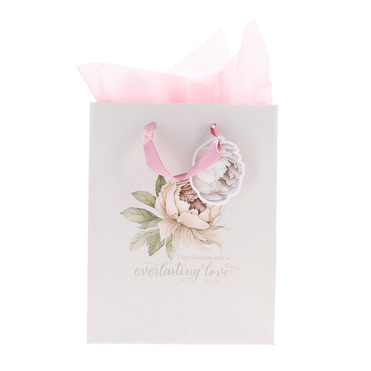 I Have Loved You with an Everlasting Love Medium Gift Bag with Gift Tag