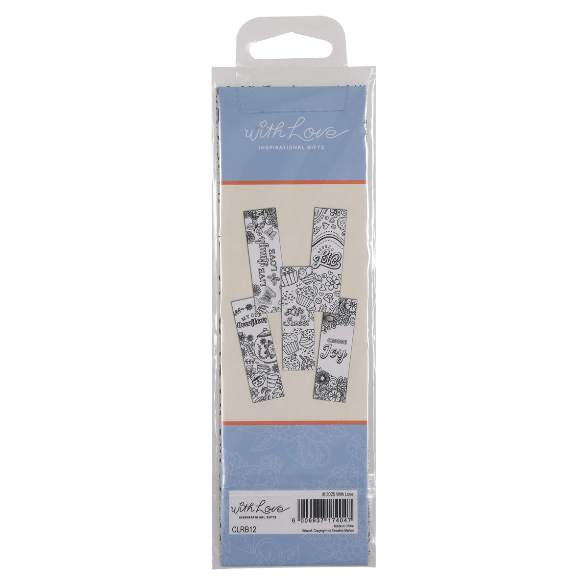 Choose Joy Five-Piece Coloring Bookmark Set
