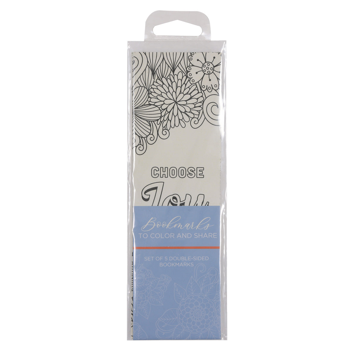 Choose Joy Five-Piece Coloring Bookmark Set