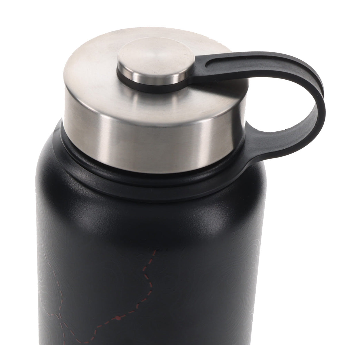 With God All Things Are Possible Black Stainless Steel Water Bottle