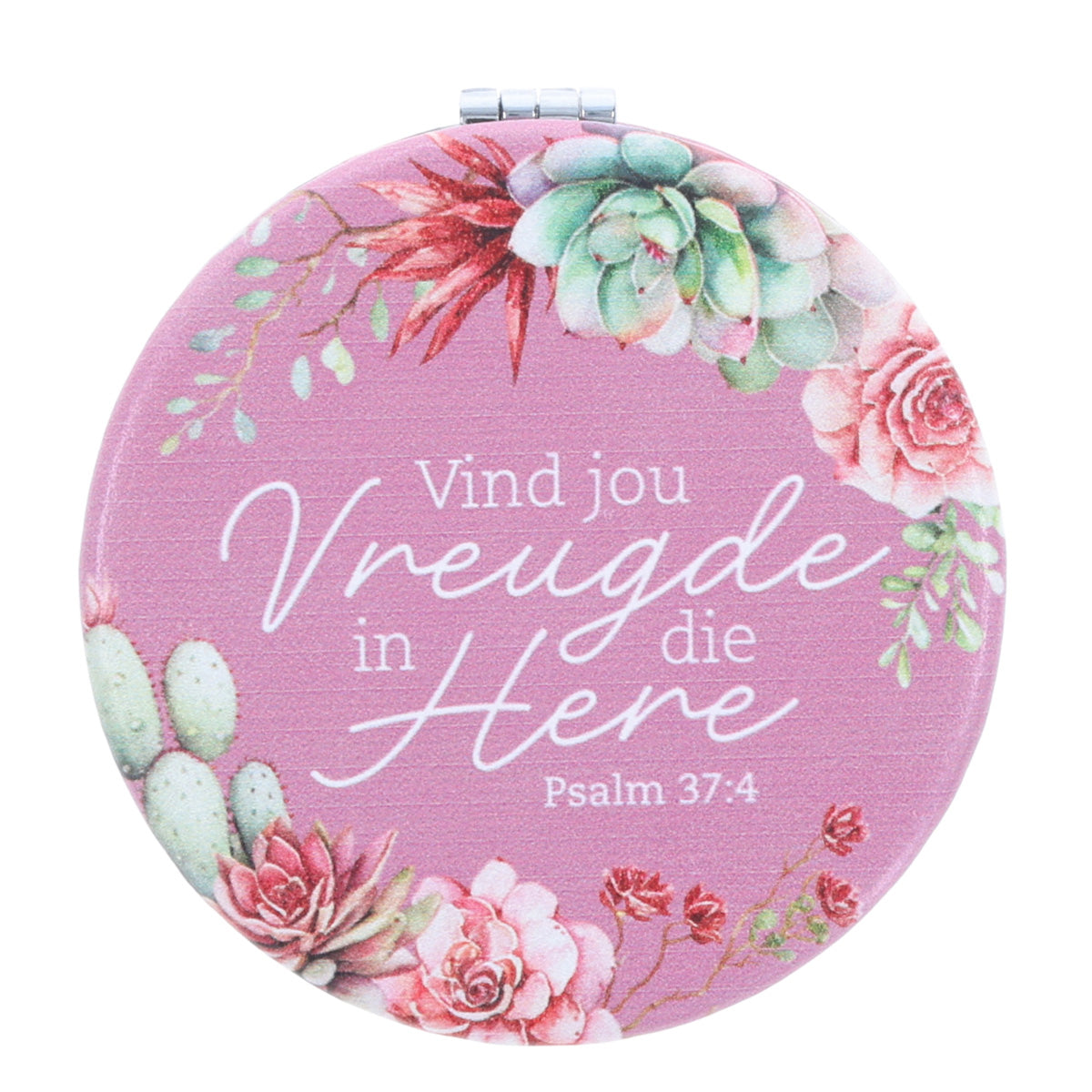 Vind Vreugde in die Here Afrikaans Faux Leather Compact Mirror