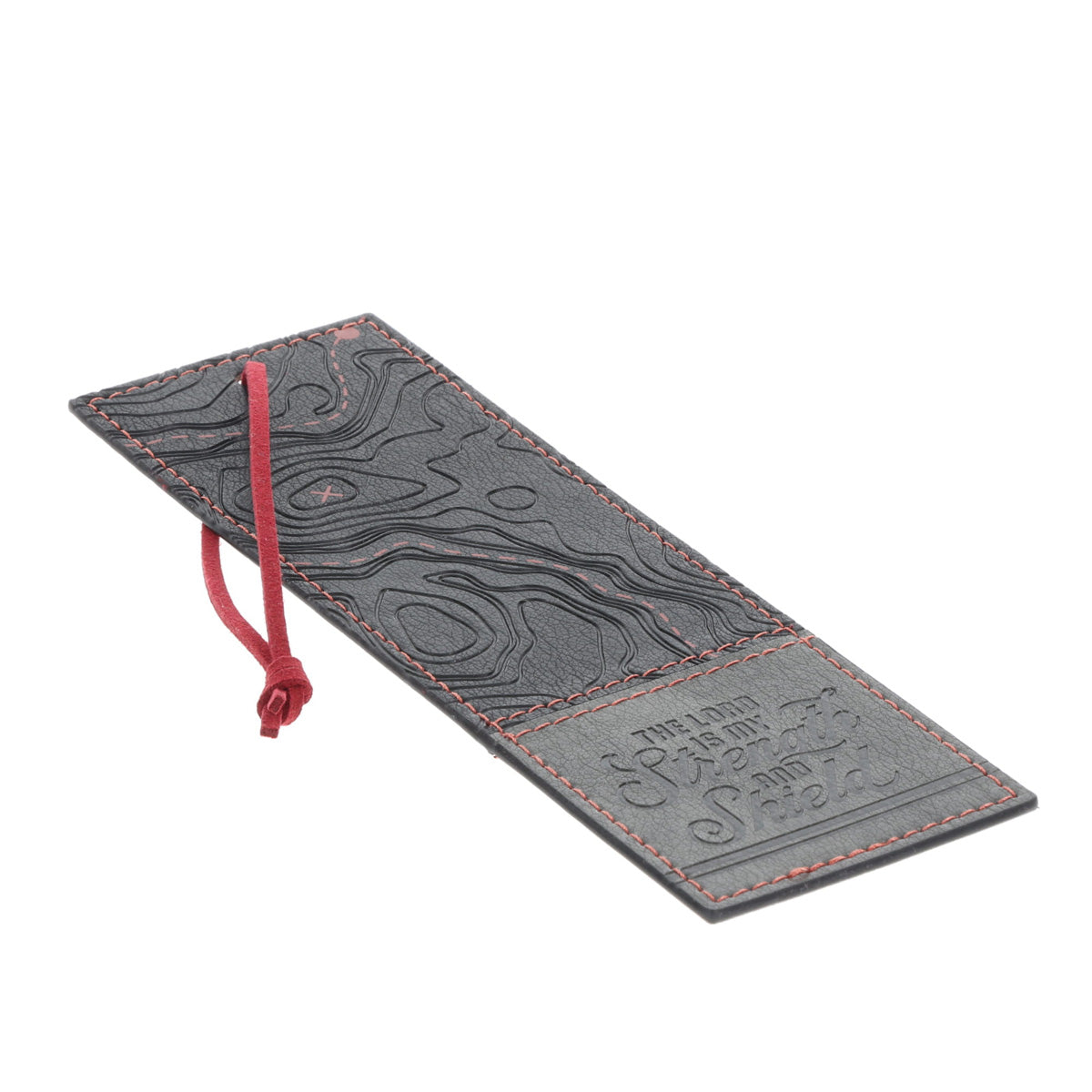 The Lord Is My Strength and Shield Faux Leather Bookmark