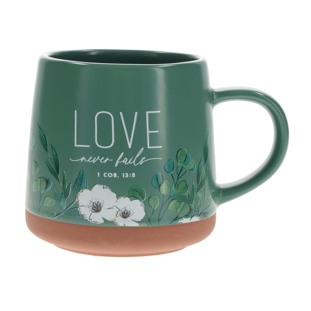 Love Never Fails Ceramic Mug