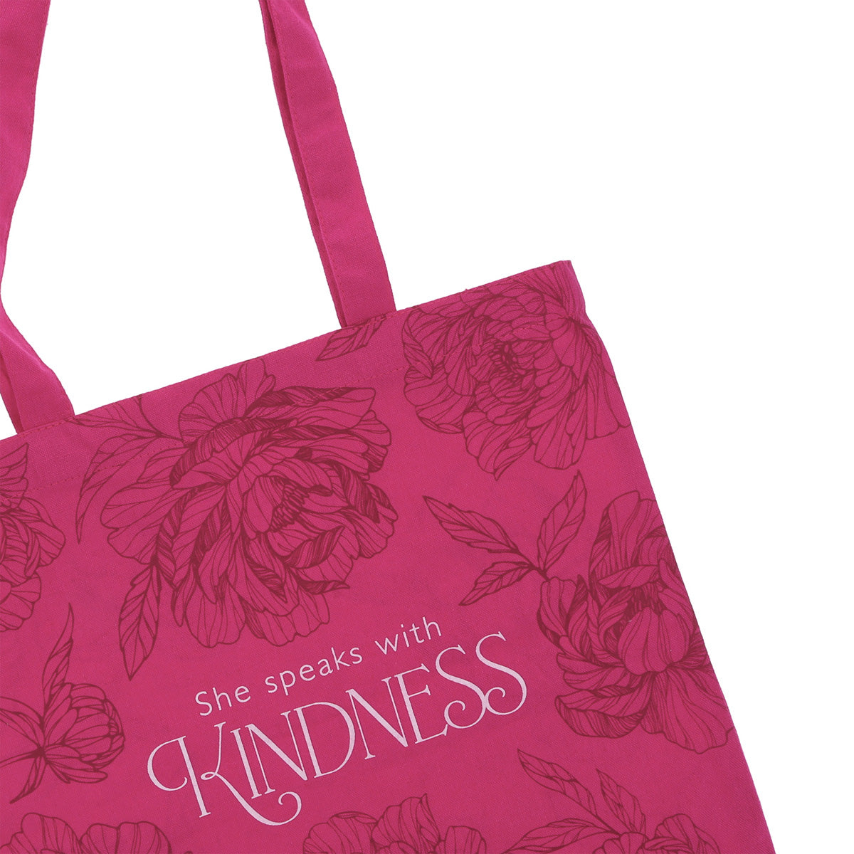 She Speaks with Kindness Canvas Tote Bag